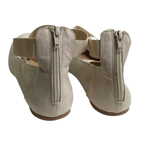 Ataiwee womens ballet flats elastic crisscross ankle strap mary jane size 9.5 - Picture 3 of 4